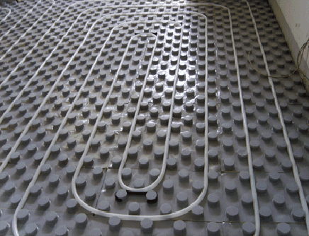 预制沟槽地暖模板 免回填地暖保温板 35mm厚复合压花铝板地